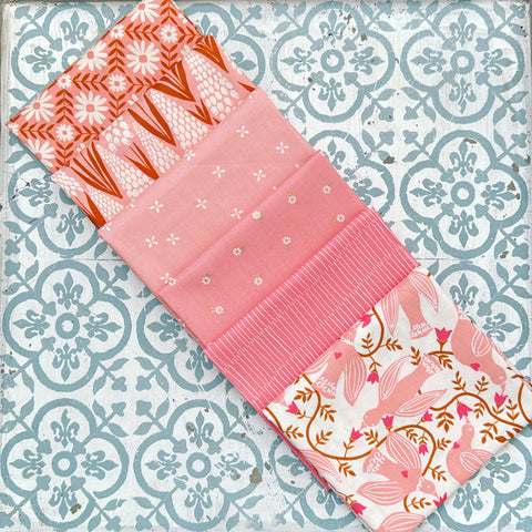 {New Arrival} Moda Ruby Star Society Sampler Curated Fat Quarter Bundle x 6 Paper Sorbet