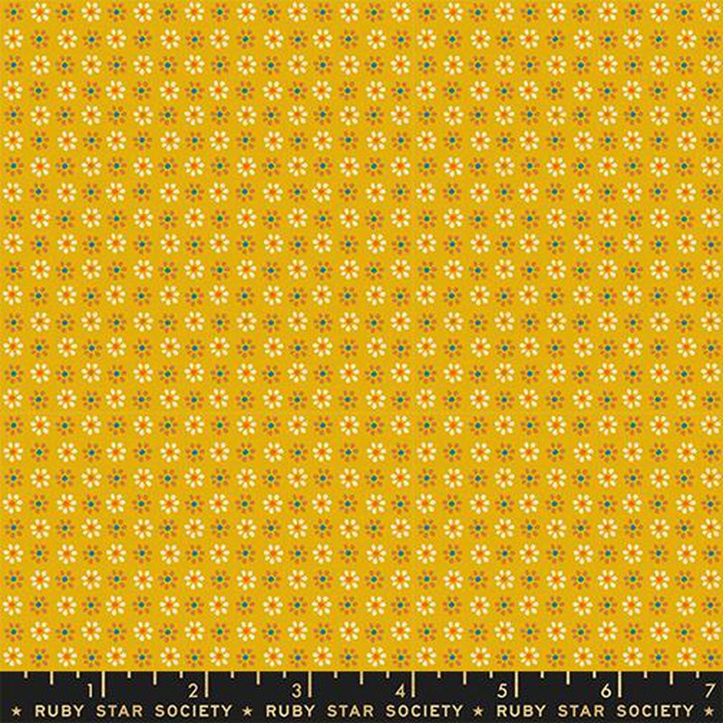 {New Arrival} Moda Ruby Star Society Sugar Maple Daisy Florals Goldenrod