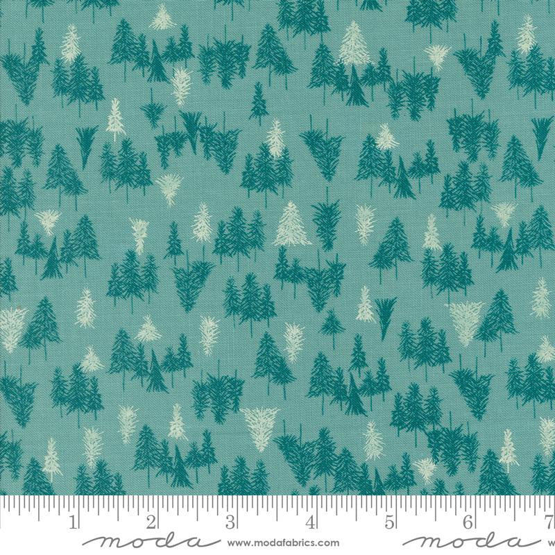 {New Arrival} Moda Cozy Wonderland Tree Farm Frost