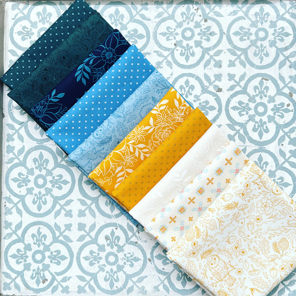 {New Arrival} Moda Ruby Star Society Winterglow Fat Quarter Bundle x 10 Pieces Mixed Multi