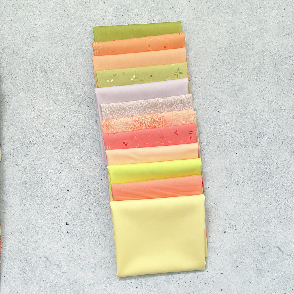 {New Arrival} Art Gallery Fabrics Cottage Grove Solids & Blenders Fat Quarter Bundle x 12 Fat Quarters