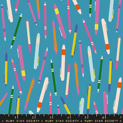 {New Arrival} Moda Ruby Star Society Salutations Do You Have A Pen Vintage Blue