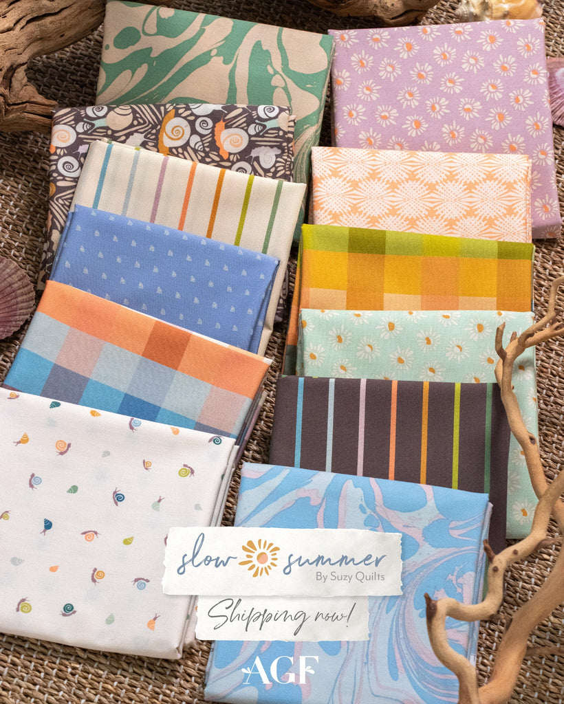 {New Arrival} Art Gallery Fabrics Slow Summer Fat Quarter Bundle x 12 Fat Quarters