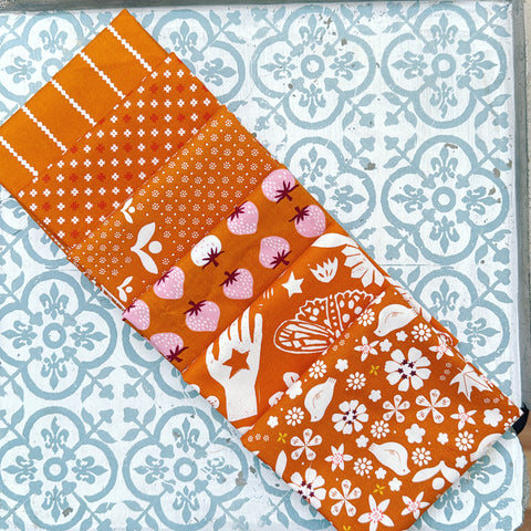 {New Arrival} Moda Ruby Star Society Sampler Curated Fat Quarter Bundle x 6 Caramel