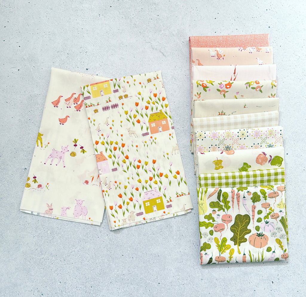 {New Arrival} Art Gallery Fabrics Cottage Grove Fat Quarter Bundle x 12 Fat Quarters + 2 Panels