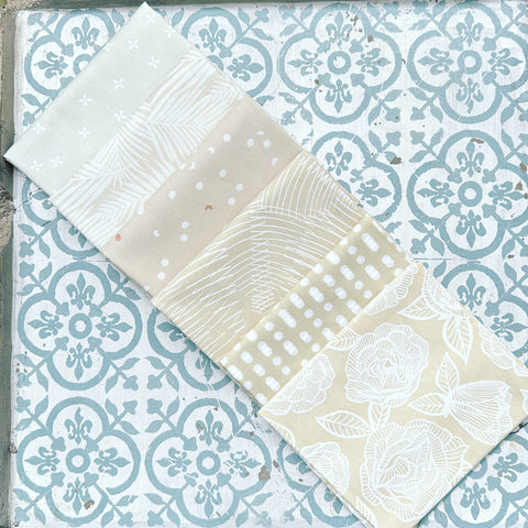 {New Arrival} Moda Ruby Star Society Sampler Curated Fat Quarter Bundle x 6 Natural Blenders Prints