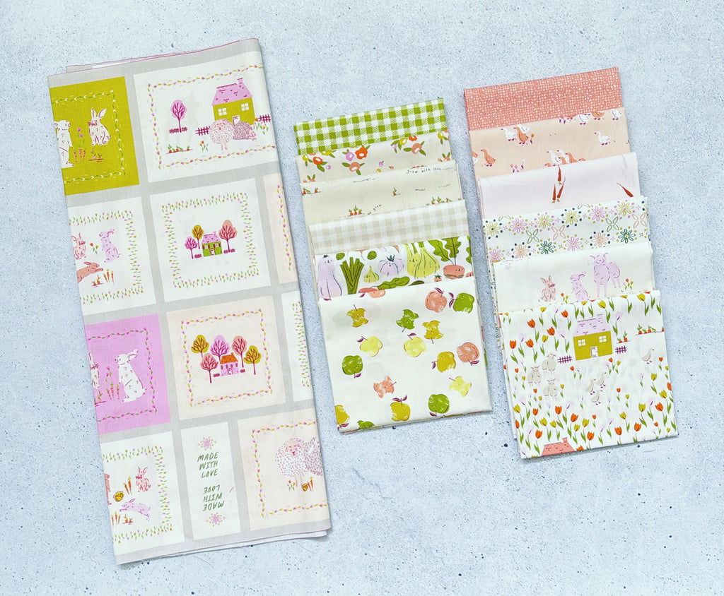 {New Arrival} Art Gallery Fabrics Cottage Grove Fat Quarter Bundle x 12 Fat Quarters + 2 Panels