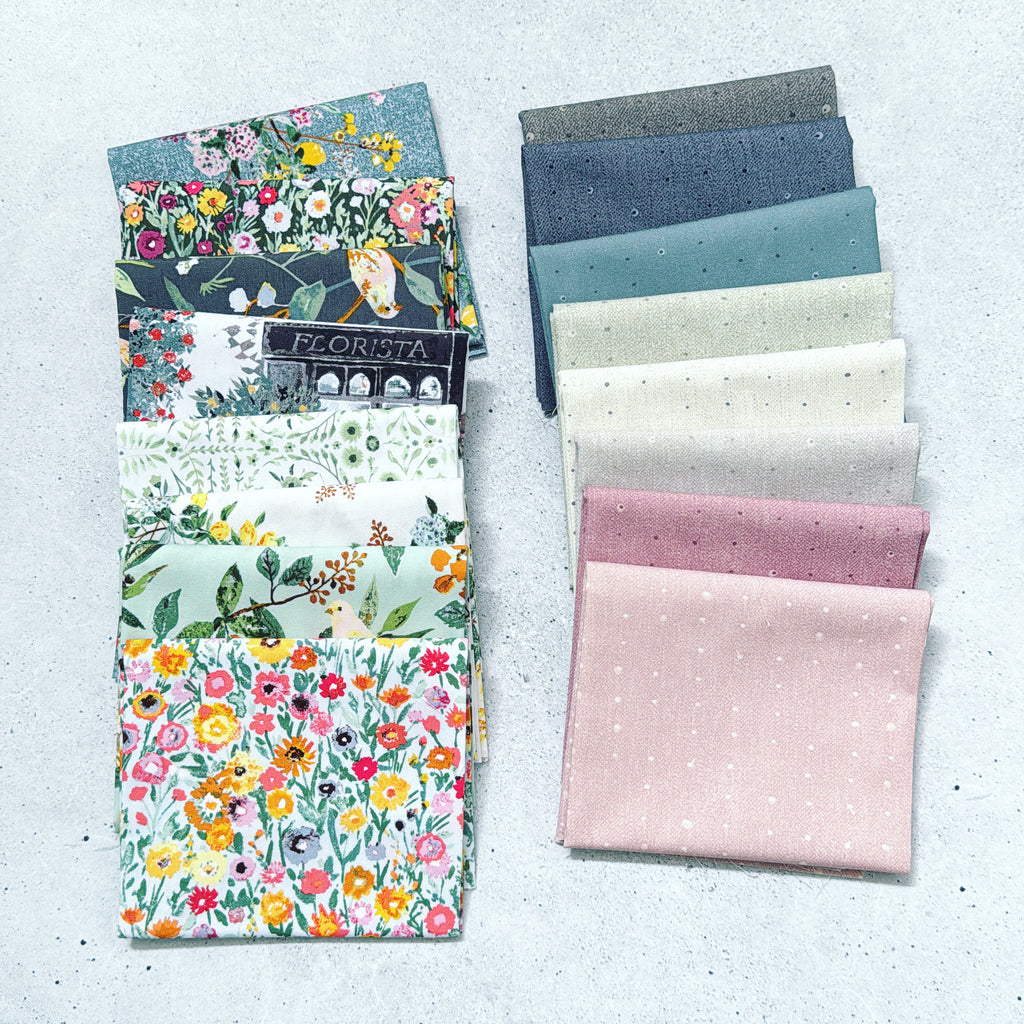 {New Arrival} Art Gallery Fabrics Plentiful & Seedlings Mixed Fat Quarter Bundle x 16 Fat Quarters