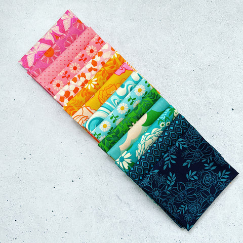 {New Arrival} Moda Ruby Star Society Curated Fat Quarter Bundle x 14 Fat Quarters Sunset Galaxy