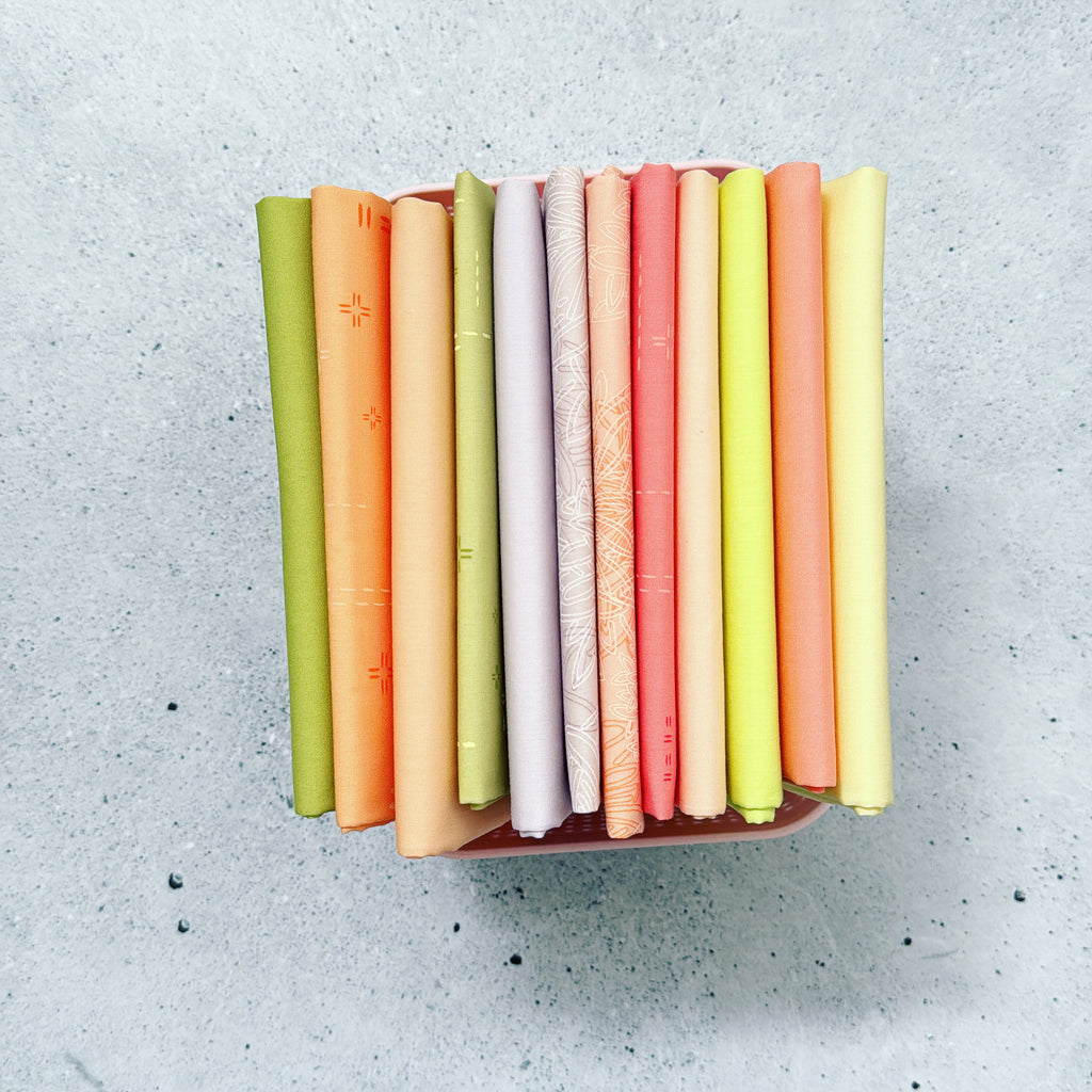 {New Arrival} Art Gallery Fabrics Cottage Grove Solids & Blenders Fat Quarter Bundle x 12 Fat Quarters