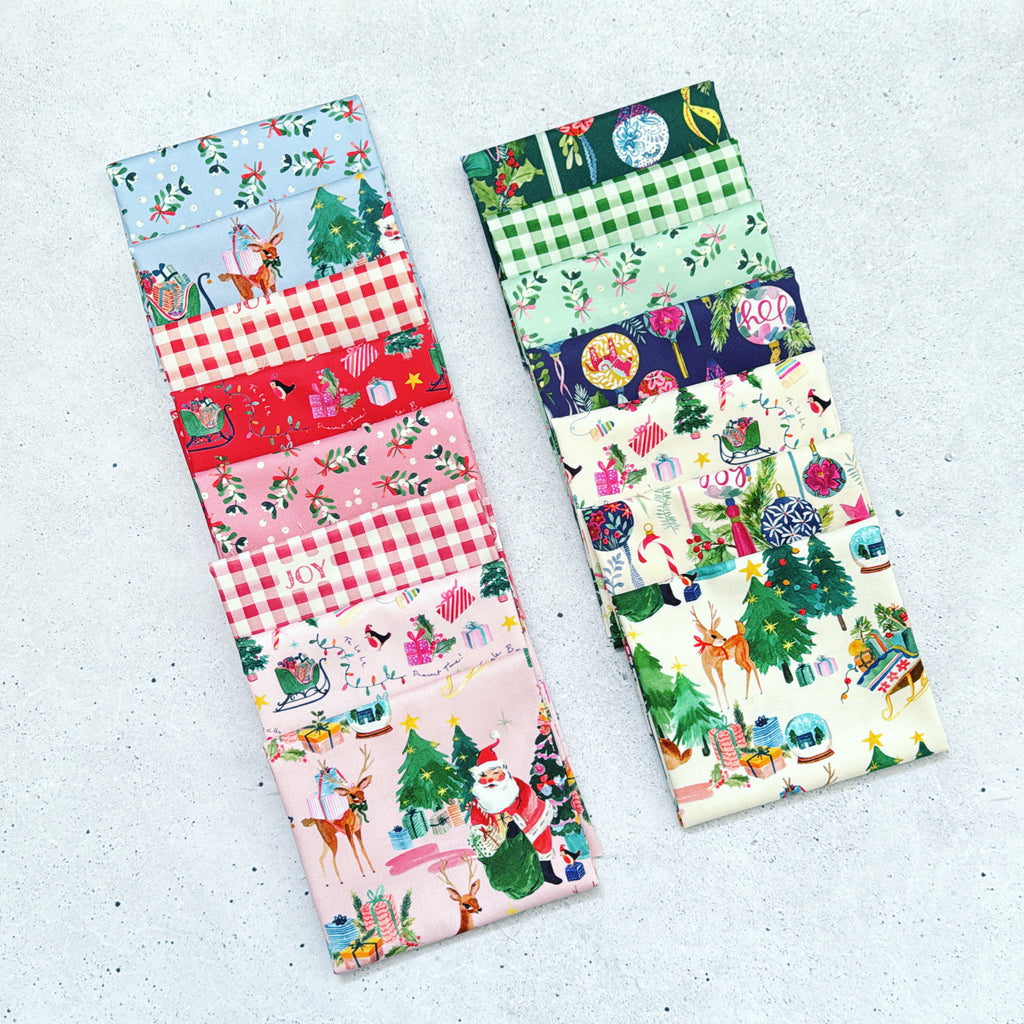 {New Arrival} Lewis & Irene Fabrics Bluebellgray Fa La La Fat Quarter Bundle x 15 Fat Quarters