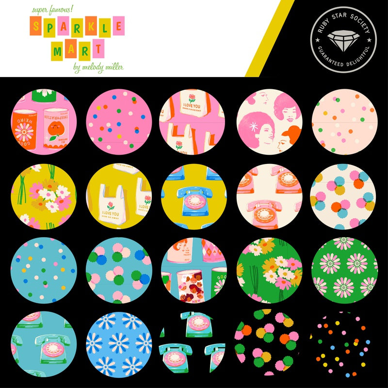 {Pre-Order November} Moda Ruby Star Society Sparkle Mart Squares 5"