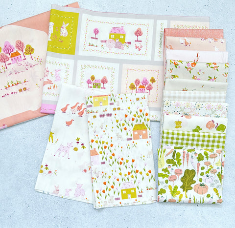 {New Arrival} Art Gallery Fabrics Cottage Grove Fat Quarter Bundle x 12 Fat Quarters + 2 Panels