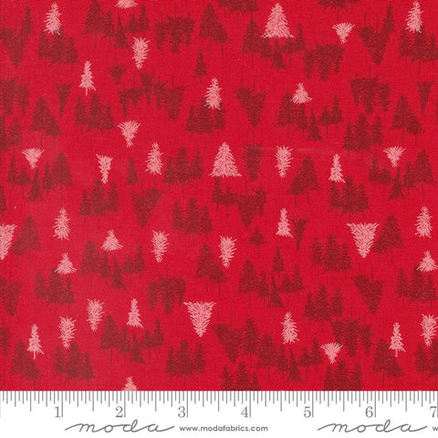 {New Arrival} Moda Cozy Wonderland Tree Farm Berry