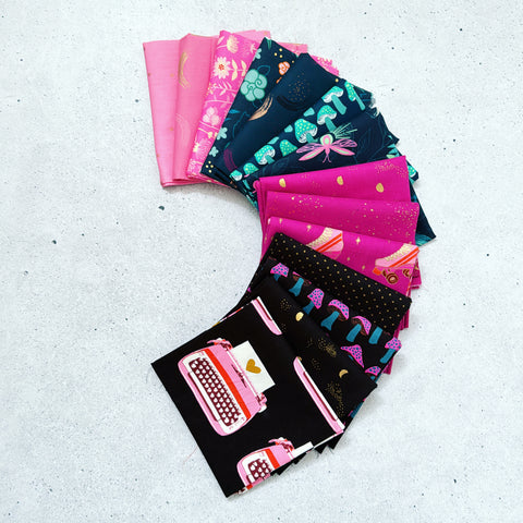 {New Arrival} Moda Ruby Star Society Curated Fat Quarter Bundle x 14 Fat Quarters Berry Galaxy