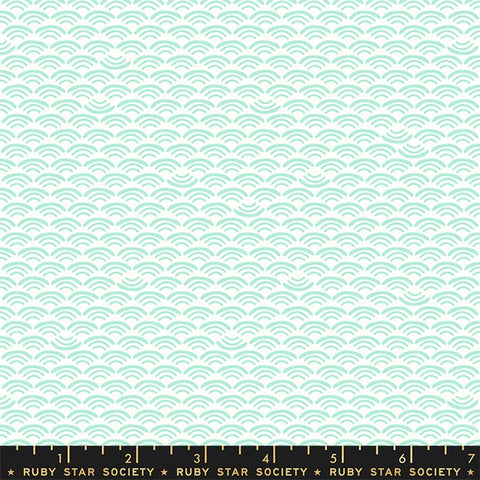 Moda Ruby Star Society Koi Pond Smile & Wave Mint FAT QUARTER
