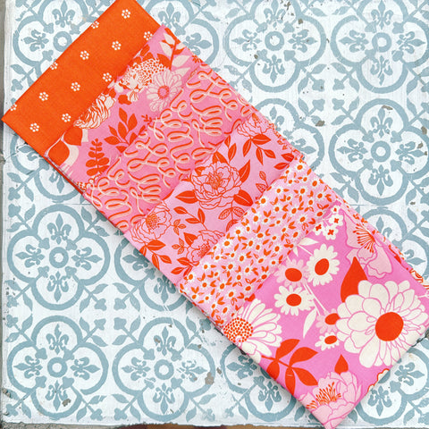 {New Arrival} Moda Ruby Star Society Sampler Curated Fat Quarter Bundle x 6 Azalea