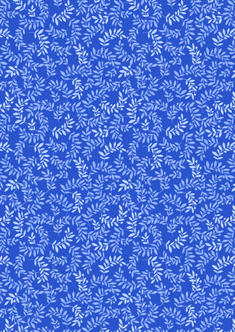 {Pre-Order May} Lewis & Irene Fabric Chalki Greek Blues Olive Branch