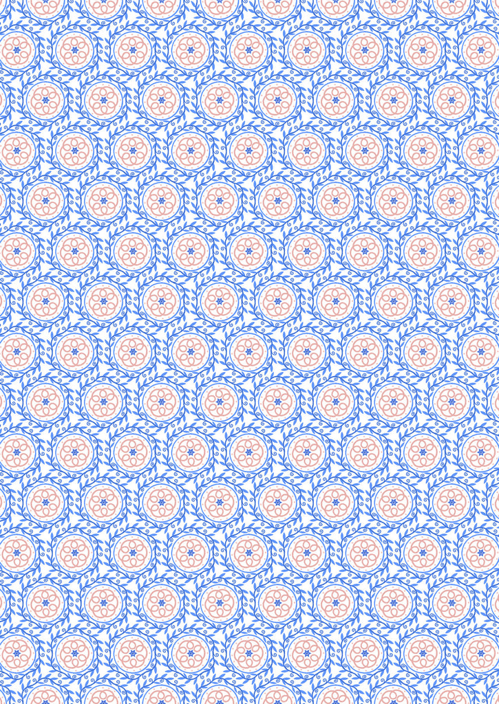 {New Arrival} Lewis & Irene Fabric Chalki Tile on Cream