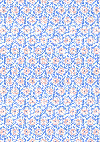 {New Arrival} Lewis & Irene Fabric Chalki Tile on Cream