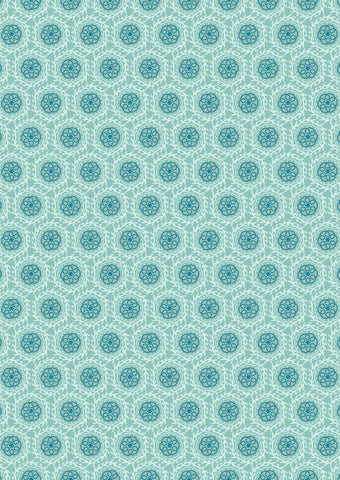 {New Arrival}  Lewis & Irene Fabric Chalki Tile on Green