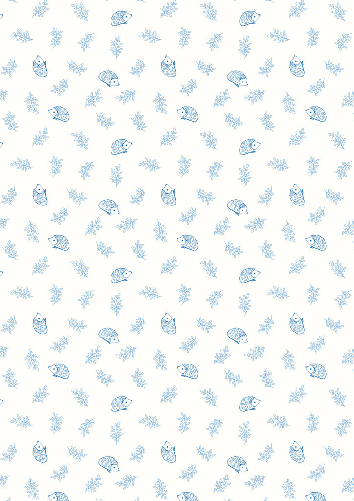 {New Arrival} Lewis & Irene Fabrics Forget-Me-Not Lane Little Hedgehog Cream