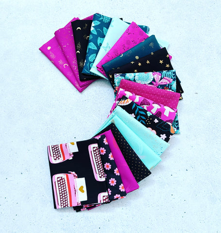 {New Arrival} Moda Ruby Star Society Curated Fat Quarter Bundle x 18 Fat Quarters Retro Galaxy