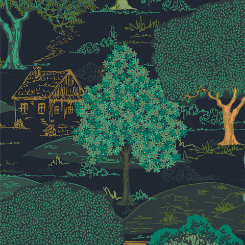 {New Arrival} Art Gallery Fabrics Abode Hillside Cottage