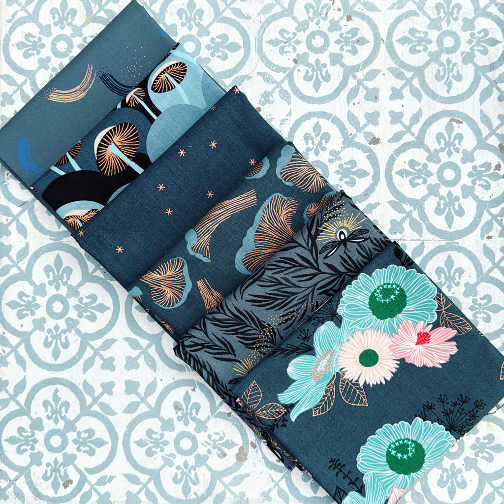 {New Arrival} Moda Ruby Star Society Sampler Curated Fat Quarter Bundle x 6 Smoke