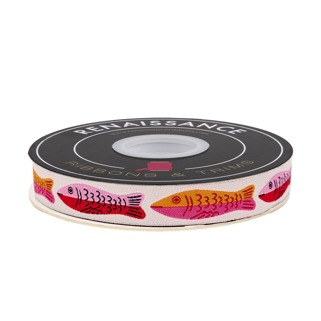 {New Arrival} Ruby Star Society Renaissance Ribbon Alexia Marcelle Abegg Ooh Lucky Lucky- Sardines in Posy 5/8"