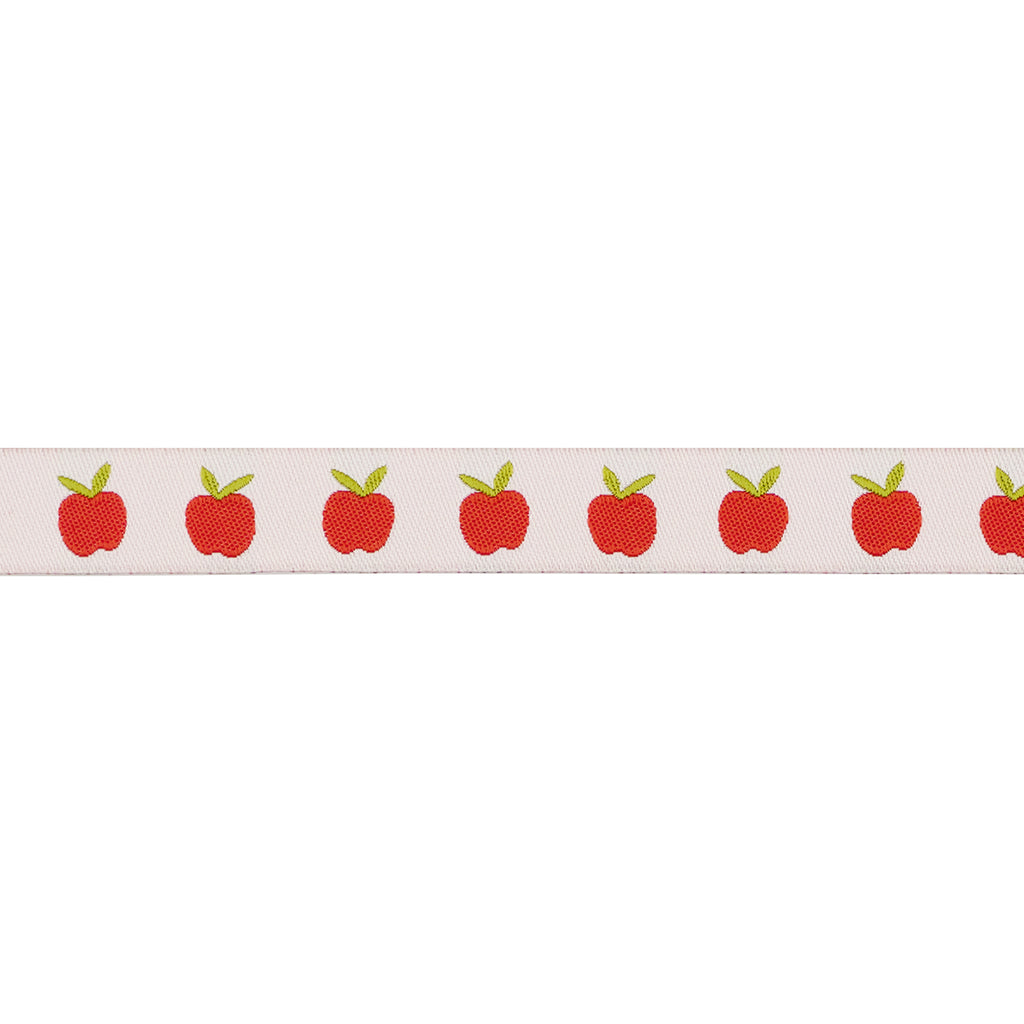 {New Arrival} Ruby Star Society Renaissance Ribbon Alexia Marcelle Abegg Catnap- Apples in Natural 5/8"