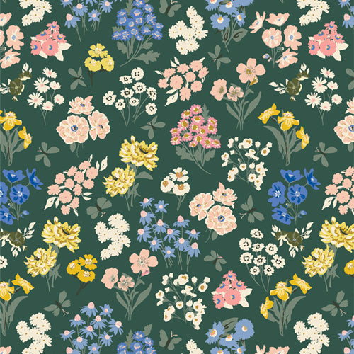 {New Arrival} Art Gallery Fabrics A Year in Petals Bountiful Garden Night