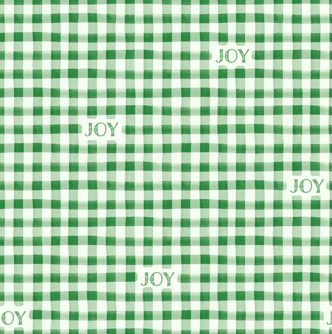{New Arrival} Lewis & Irene Fabrics Bluebellgray Fa La La Joy to the World Emerald