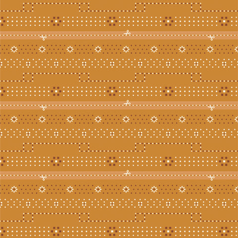 {New Arrival} Art Gallery Fabrics Binding 2.5 Edition Bandana Bound Amber