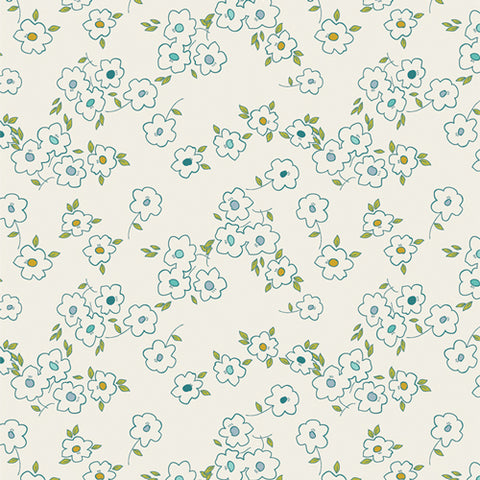 {New Arrival} Art Gallery Fabrics Bloomcore Windblooms Lagoon