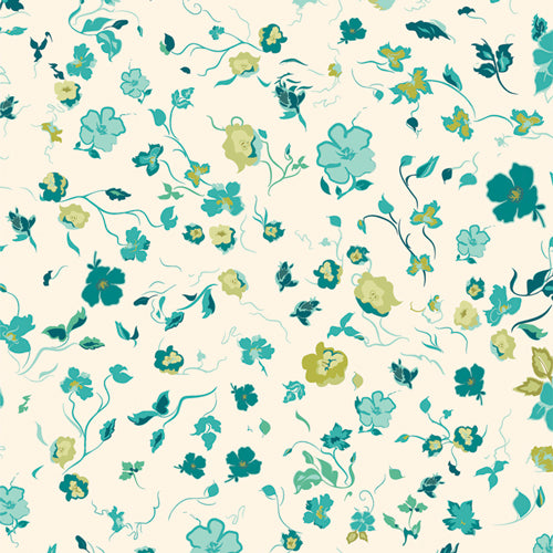 {New Arrival} Art Gallery Fabrics Bloomcore Joie de Clair Lagoon