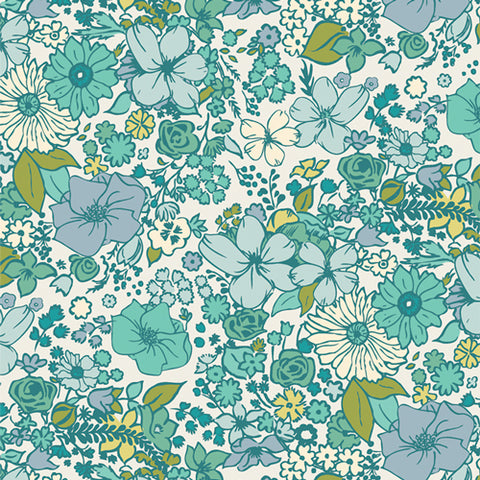 {New Arrival} Art Gallery Fabrics Bloomcore Fashion Scent Lagoon