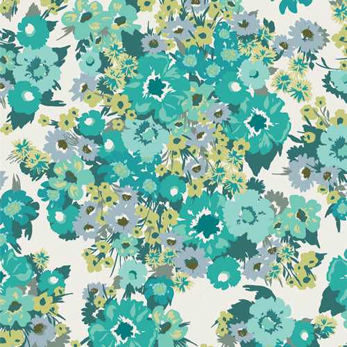 {New Arrival} Art Gallery Fabrics Bloomcore Wild Flora Lagoon