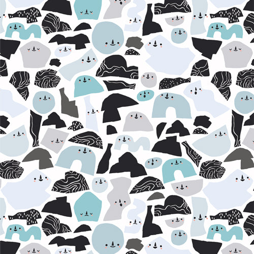 {New Arrival} Art Gallery Fabrics Capsules Arctic Tale Happy Icebergs