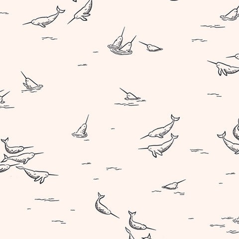 {New Arrival} Art Gallery Fabrics Capsules Arctic Tale Narwhal Dance