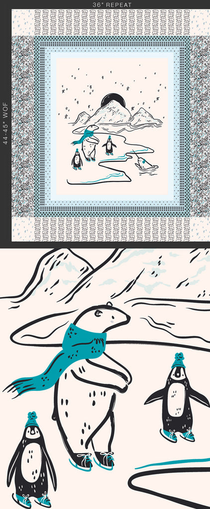 {New Arrival} Art Gallery Fabrics Capsules Arctic Tale Polar Quest Panel