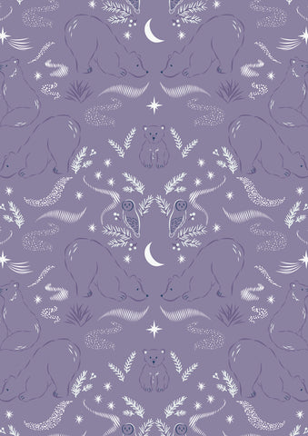 {New Arrival} Lewis & Irene Arctic Adventure Arctic Arctic Lights, Winter Nights on Purple Metallic Accents