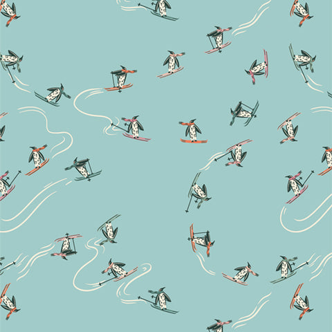 {New Arrival} Art Gallery Fabrics Christmas in the Cabin Snow Rush