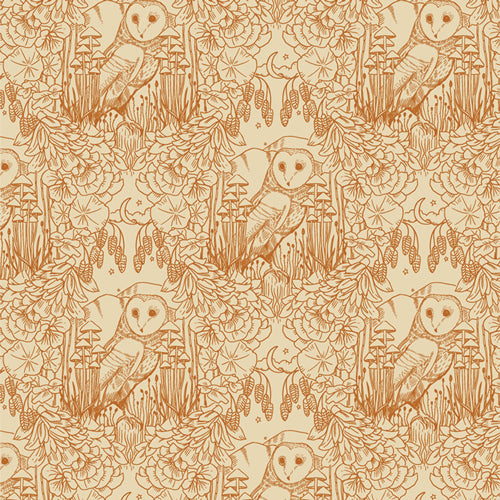 {New Arrival} Art Gallery Fabrics Coyote Hill Moonlit Guardian Sepia