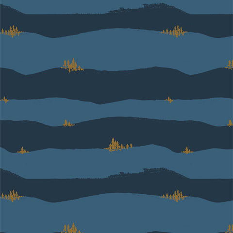{New Arrival} Art Gallery Fabrics Coyote Hill Torn Hills Dusk