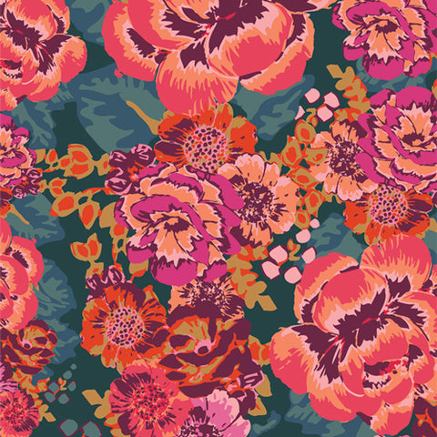 {New Arrival} Art Gallery Fabrics THE CUR8TOR - Bohemia Acqua Di Rose Mystic