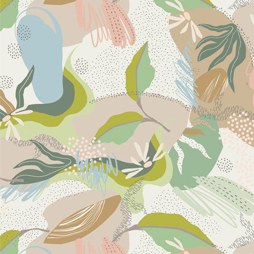 {New Arrival} Art Gallery Fabrics THE CUR8TOR - Botanica Botanical Breeze