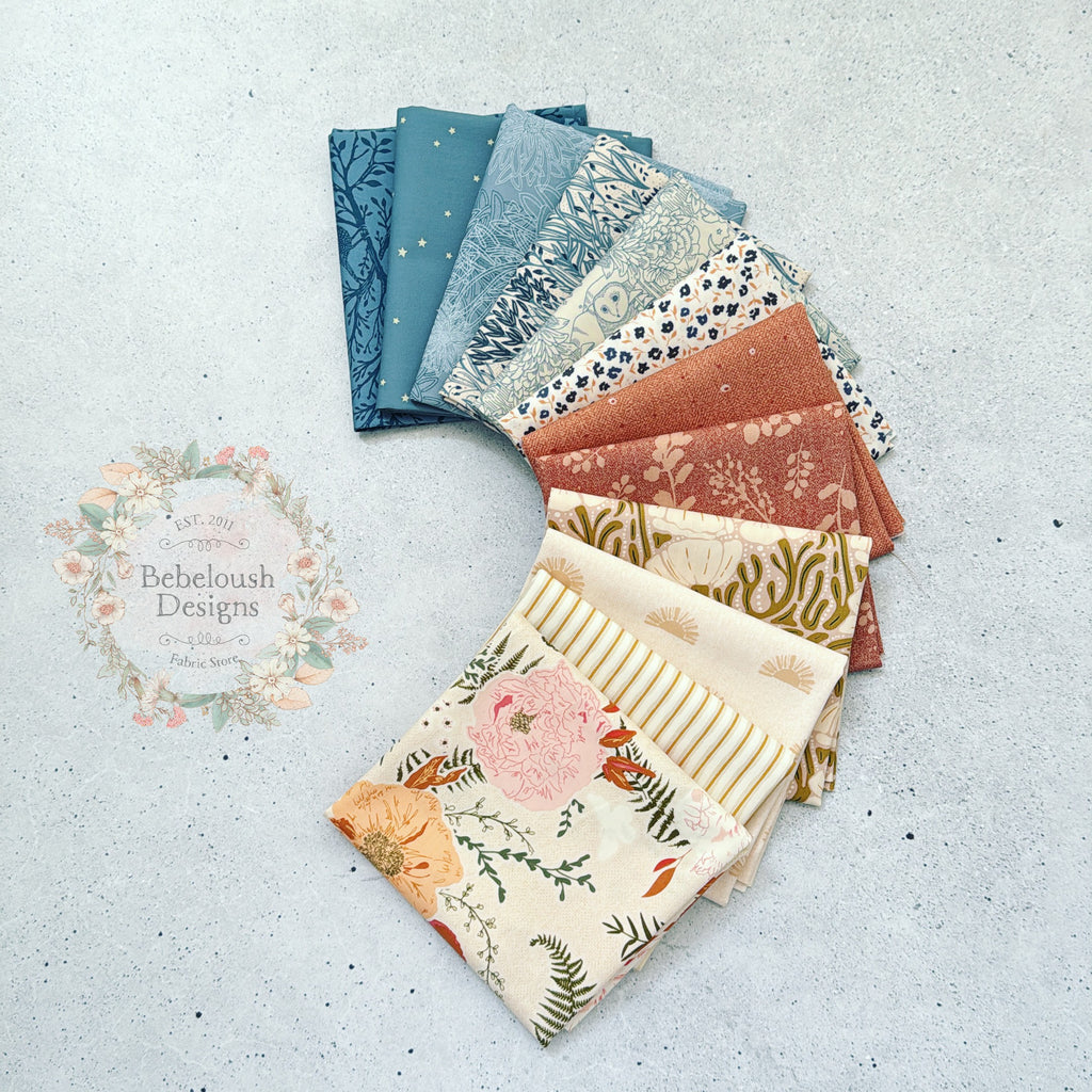 {New Arrival} Art Gallery Fabrics Curated Bundle Fat Quarter Bundles x 12 Pieces Moonlit Sky