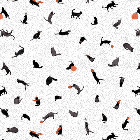 {New Arrival} Art Gallery Fabrics Eerie Pumpkin & Catnip