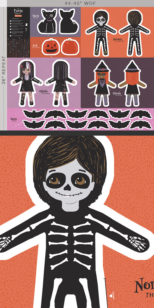 {New Arrival} Art Gallery Fabrics Eerie The Eerie Family Panel